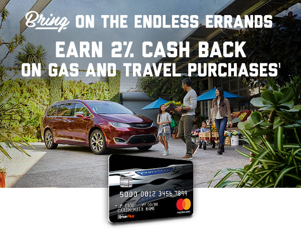 Bring on the endless errands. Earn 2% cash back on gas and travel purchases(1)